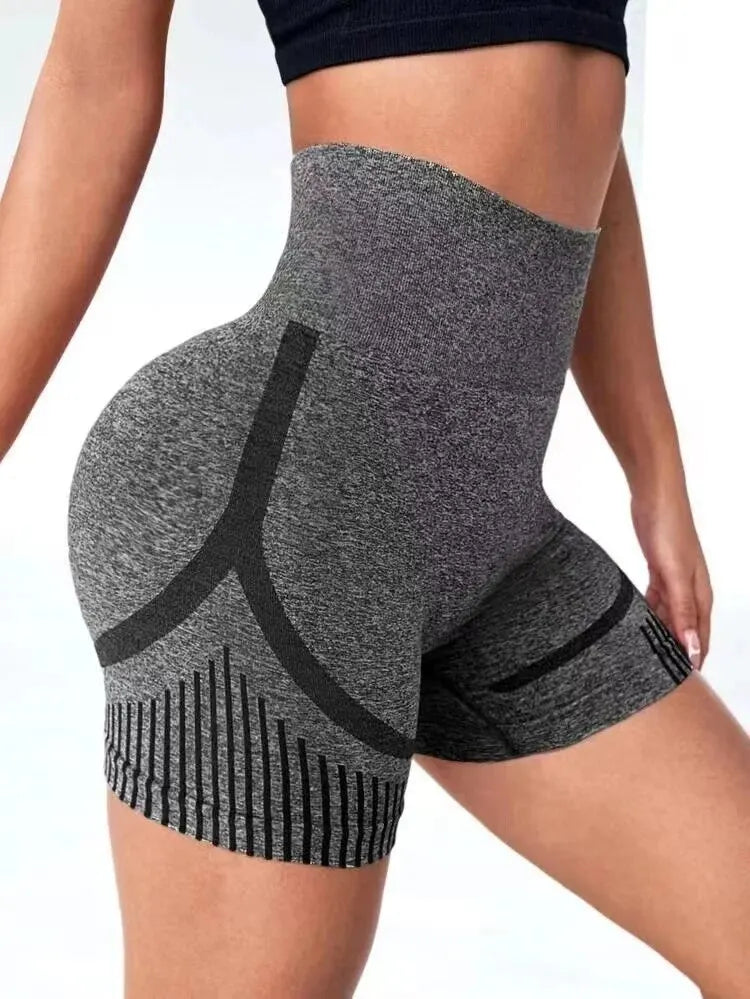 Women's high waisted workout compression shorts