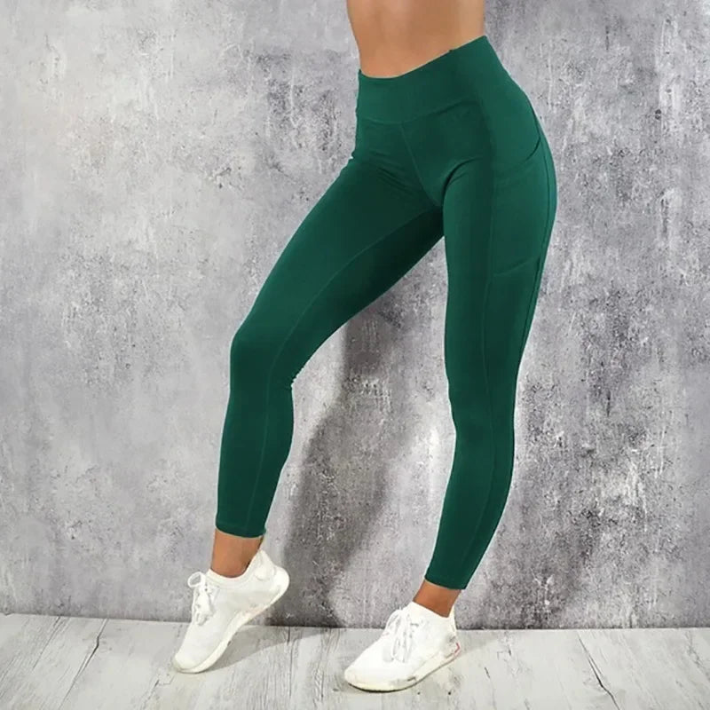 Women's Active Wear Leggings With Side Pocket