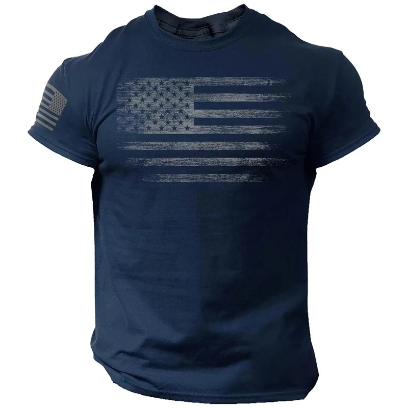 Mens Workout Flag T-Shirt