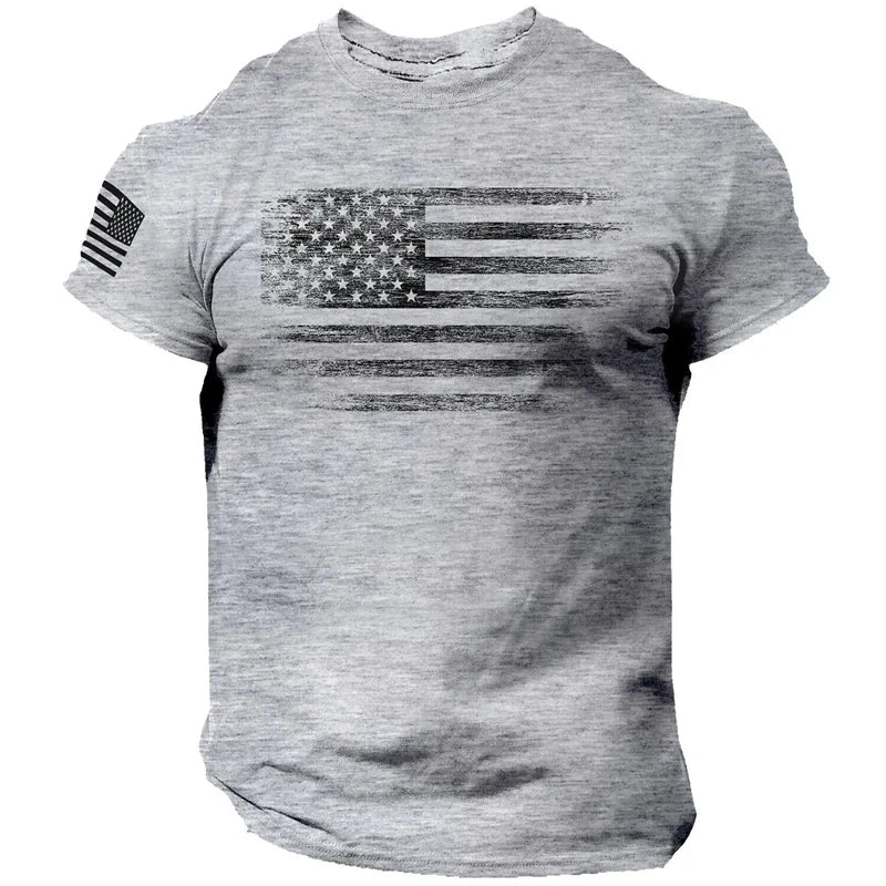 Mens Workout Flag T-Shirt