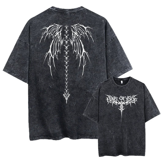 Mens Acid Washed Oversized T-Shirt