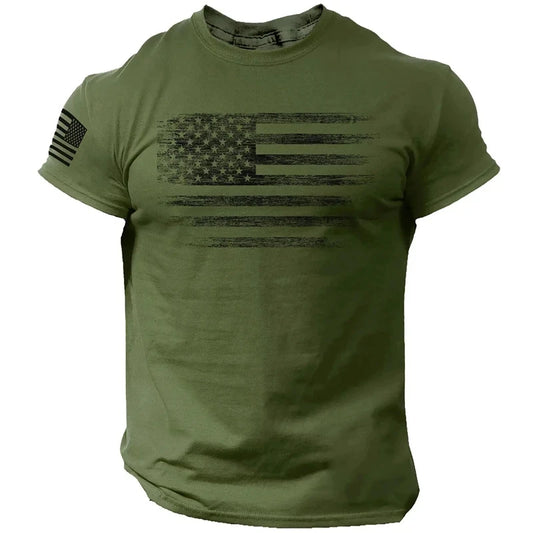Mens Workout Flag T-Shirt