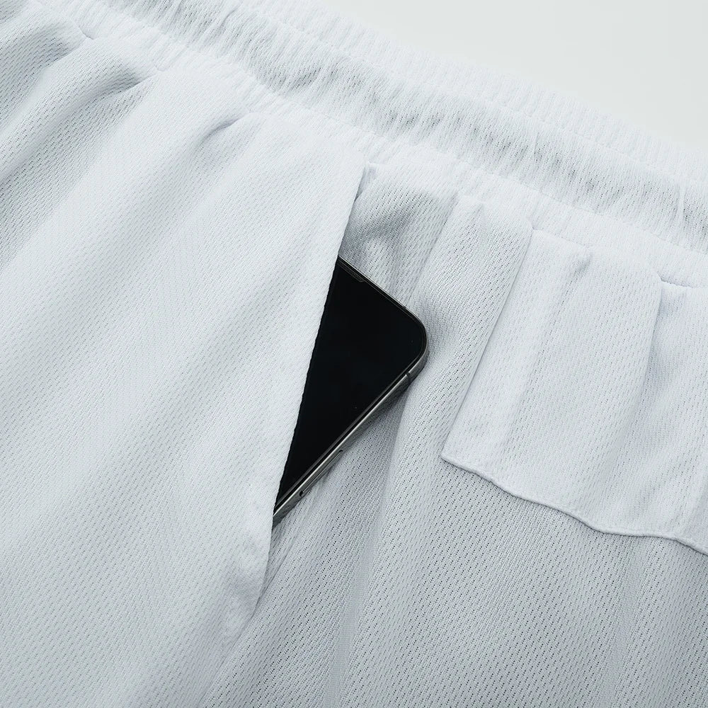 Mens Compression Lined Gym Shorts