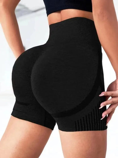 Women's high waisted workout compression shorts