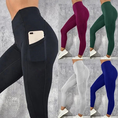 Women's Active Wear Leggings With Side Pocket