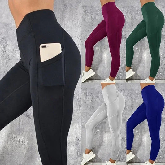 Women's Active Wear Leggings With Side Pocket